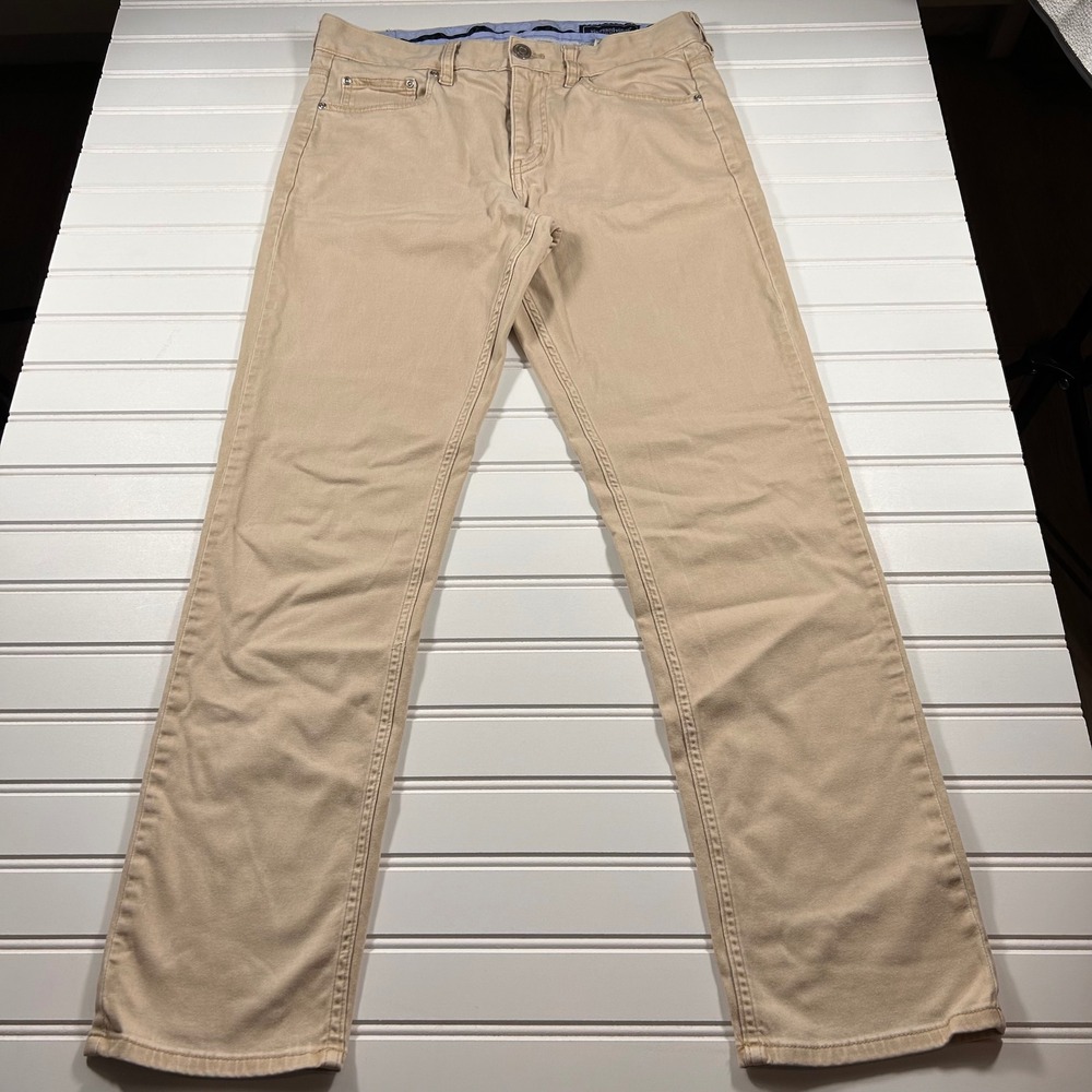 Vineyard Vines 5-Pocket Pants Mens 30x30 (FIT 30x28) Tan Khaki Chino Stretch - Picture 2 of 16